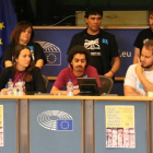 Miembros del grupo de apoyo a Valtònyc en el Parlamento Europeo-BLANCA BLAY