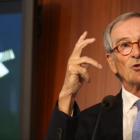 Xavier Trias, en rueda de prensa en el Ayuntamiento de Barcelona-RICARD CUGAT