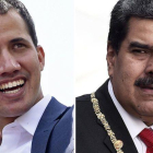 Juan Guaidó y Nicolás Maduro.-AFP