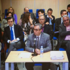Diego Torres declara en el juicio por el 'caso Nóos', en una imagen recogida de la pantalla de la sala de prensa de la Escuela Balear de la Administración Pública, donde se celebra el juicio.-EFE