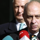 El ministro del Interior, Jorge Fernández Díaz, el lunes tras un acto de la Guardia Civil.-EFE