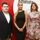 (De izq. a dch.) José Antonio Fernández, Marta González, Raquel Saiz y el ganador de esta edición del certamen, Diego Andrade-R.O.