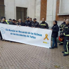 Imagen de la concentración en recuerdo a las víctimas de accidentes de tráfico.-ECB