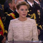 La ministra de Defensa, María Dolores de Cospedal, ha afirmado hoy que no hay particularismo capaz de quebrar la vocación de España.-EFE