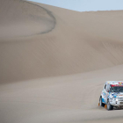 Gutiérrez avanza entre dunas en una imagen del reciente Dakar.-DKR RAID SERVICE
