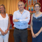 Miguel Ángel del Pozo junto a Raquel González (dcha) y María Ángeles Marín.-L. V.