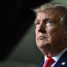 El presidente Donald Trump y su declaración de emergencia para construir el muro fronterizo.-AFP