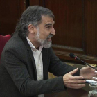 Jordi Cuixart, en el juicio celebrado en el Supremo.-
