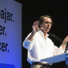 José María Aznar, durante su intervención en un acto de campaña electoral.-Foto:   EFE / RAÚL SANCHIDRIÁN