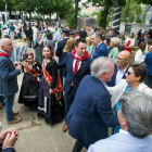 El alcalde de Burgos, Daniel de la Rosa, en la recepción de autoridades en el Palacio de la Isla. TOMÁS ALONSO