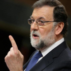Mariano Rajoy, el pasado miércoles, en el Congreso de los Diputados.-/ JUAN MANUEL PRATS