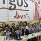 La expedición de Burgos Alimenta en la primera jornada de Alimentaria.-ECB