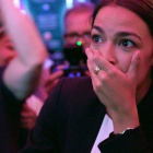 Alexandria Ocasio-Cortez, en una escena del documental A la conquista del Congreso.-NETFLIX