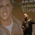 El Langui, en su intervención ayer, en el centro Cultural Caja de Burgos.-RAÚL G. OCHOA