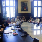 Imagen de una reunión de la Mesa del Parlament.-ACN / P. MATEOS