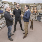 José Antonio Portillo, Enric Monfort y Javier delCampo, director de Arte de FundaciónCaja de Burgos.-SANTI OTERO