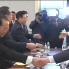 La reunión se ha celebrado con motivo de presencia de ambos en los Juegos Olímpicos de Invierno de Corea del Sur.-