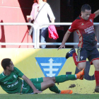 Lance del encuentro disputado ayer en Anduva.-TWITTER / @CDMIRANDES