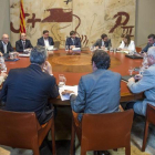 Reunión del Consell Executiu de este martes.-FERRAN SENDRA