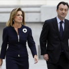 Manuel Cobo, en una fotografía de archivo junto con la exalcaldesa de Madrid, Ana Botella.-