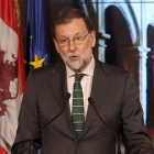 Mariano Rajoy en un momento de su intervención.-ISRAEL L. MURILLO