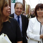 Alicia Sánchez Camacho, Micaela Navarro y Juan luis Gordo, a su llegada a la Mesa del Congreso.-Sergio Barrenechea/ EFE