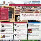 Imagen de la web de la UBU que ha sido analizada en este informe con otras 48 universidades públicas.-ECB