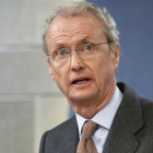 El ministro de Defensa, Pedro Morenés, durante una rueda de prensa.-Foto: EFE