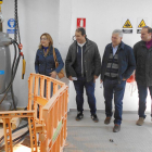 La corporación estaba invitada ayer a visitar la renovada estación de bombeo.-L. V.