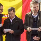 César Rico y Javier Lacalle, en la celebración del Día de la Constitución organizada por Nuevas Generaciones-SANTI OTERO