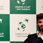 Gerard Piqué, al presentar su proyecto de la Copa Davis en Madrid en octubre, también con su empresa Kosmos.-
