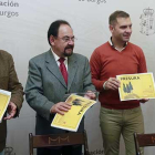 (De izq. a dcha.) Joaquín Alcalde, Ángel Guerra, Roberto Lozano y Paulino Herrero, durante la presentación de Presura 2017.-R. OCHOA