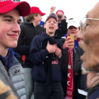 Nicholas Sandmann, el joven seguidor de Trump que se hizo viral.-REUTERS