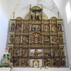 Vista del retablo mayor de Berzosa. DARÍO GONZALO