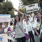 Una de las manifestación contra los recortes en la sanidad pública.-ALBERT BERTRAN