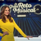 Eva González, en el plató del nuevo concurso 'El gran reto musical'.-TVE