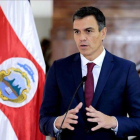 Pedro Sánchez,  el pasado viernes en San José de Costa Rica.-JEFFREY ARGUEDAS (EFE)