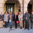 Manifestación institucional de repulsa por el asesinato de Ana Isabel González en Aranda de Duero.-ECB