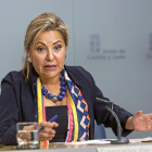 La vicepresidenta de la Junta, Rosa Valdeón, explicó ayer los acuerdos alcanzados en el Consejo de Gobierno-Ical