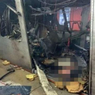 Imágenes del diario 'Le Soir' del interior del metro tras el atentado de Bruselas.-LE SOIR