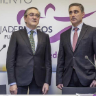 Ginés Clemente y Rafa Barbero, ayer durante la presentación del nuevo plan estratégico.-SANTI OTERO