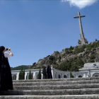 Una monja de Pro Ecclesia Sancta, en el Valle de los Caídos el pasado día 21-JOSE LUIS ROCA