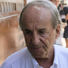 Jose María García, en el tanatorio de Ibiza tras el fallecimiento de Ángel Nieto en julio.-EFE