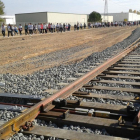 El ramal ferroviario de Prado Marina se ha convertido en una reivindicación clásica en Aranda de Duero.-L.V.