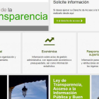 Imagen de inicio del portal de transparencia al que se accede desde la web municipal.-ECB