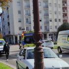 Imagen del accidente registrado en la calle Valladolid. ECB