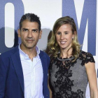 El cocinero Paco Roncero y su novia, Nerea Ruano, durante el estreno del filme  100 metros, en noviembre del 2016.-GTRES