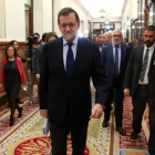 Mariano Rajoy llega a la primera sesión de control del Congreso esta legislatura.-ANDREA COMAS / REUTERS