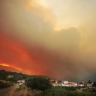 Incendio forestal en el Parque Natural de las Batuecas-Sierra de Francia, en el termino municipal de Monsagro(Salamanca)