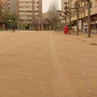 La plaza de Regino con una gran capa de polvo. J. G.